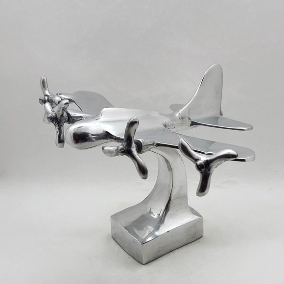 Polished Aluminum Plane - Picture 1 of 4